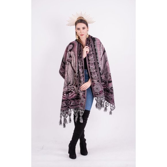 Our Lady of Guadalupe Baroque Shawl Scarf - Picture 4 of 11